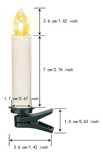 Velas Led, Decoración Navideña, Velas Falsas Sin Llama,