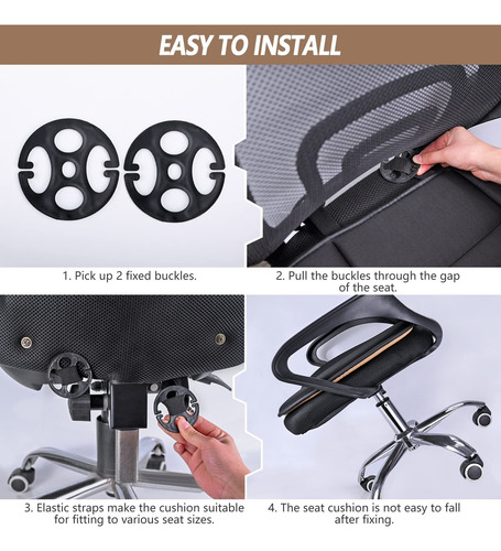 Cojín De Asiento De Coche De Grosor Cómodo Protector Asiento