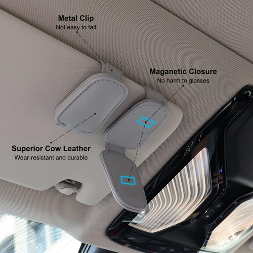 Paquete De 2 Clips Para Gafas De Sol Para Visera De Coche.