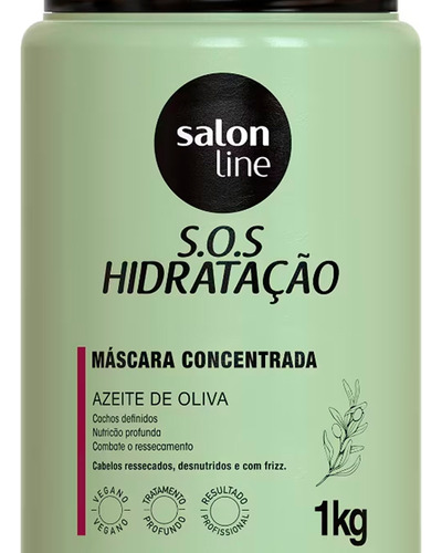 Salon Line Sos Hidratación Mascara Hidratante Oliva X 1kg