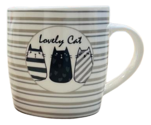Set X4 Tazas Ceramica Gatitos Kawaii Cat Paw Te Cafe Cute Blanco Lovely Circulo