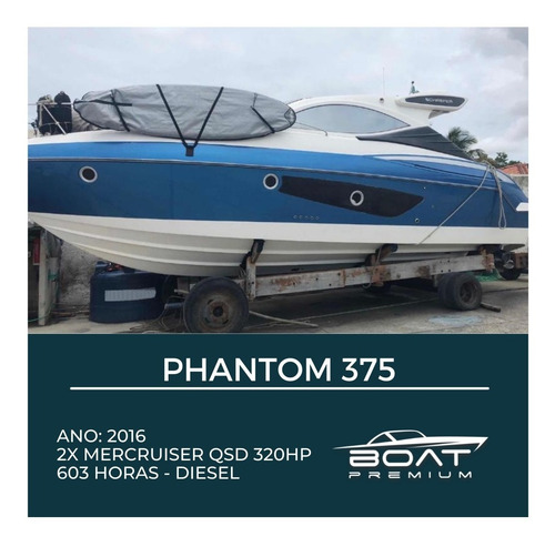 Imagem 1 de 13 de Phantom 375, 2016, 2x Mercruiser Qsd 320hp - Evolve - Full