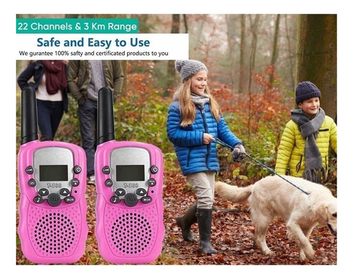 A Set De Regalo 2 Walkie Talkie Infantil Con Pulsera
