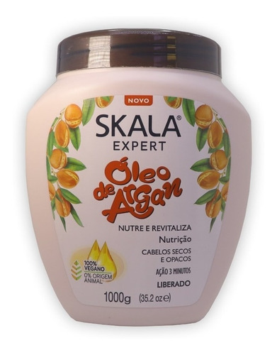 Crema Skala Expert Óleo De Argan 1kg Máscara Vegana