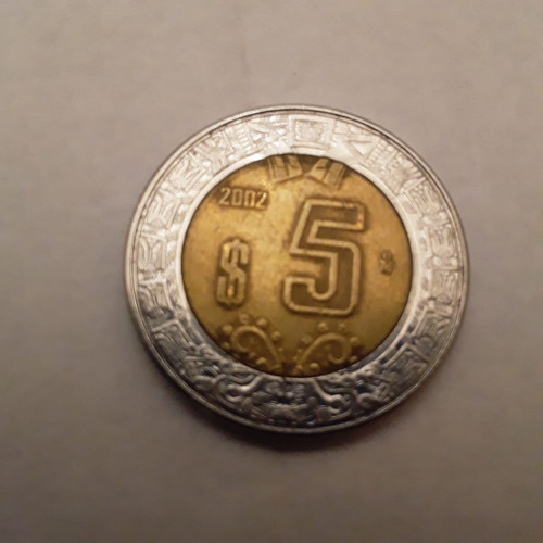 Moneda Estados Unidos Mexicanos 5 Pesos 2002