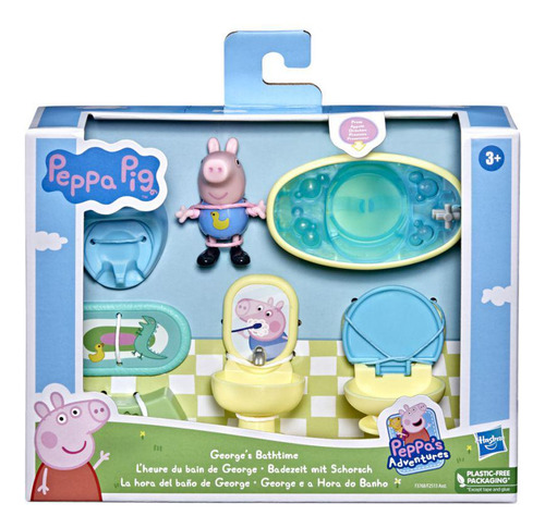 Set De Juego Peppa Pig Hora Del Baño Con George