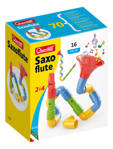 Quercetti Saxoflute - 16 Piezas Para Construir Tu Propio Ju.