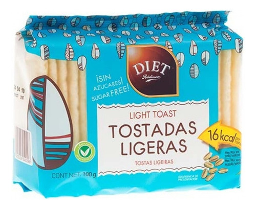 Tostadas Diet Ligeras Sin Azúcar 100 Gr