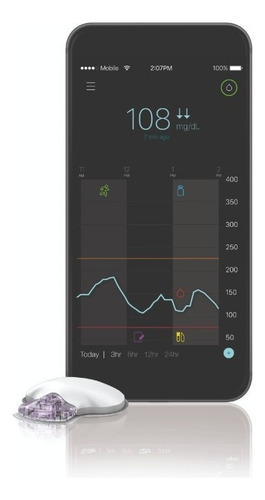 Medtronic Guardian Connect monitor continuo glucosa color blanco