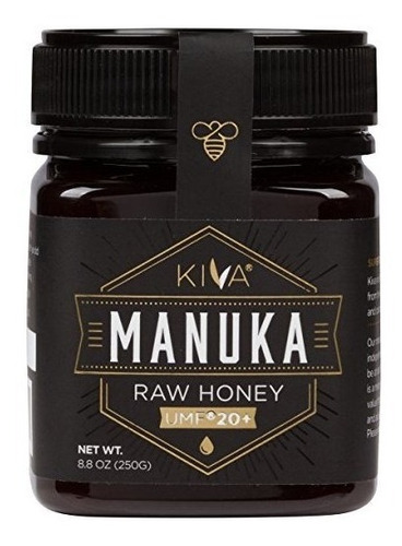 Kiva Certificado Umf 20+ - Raw Miel De Manuka (8,8 Oz) De
