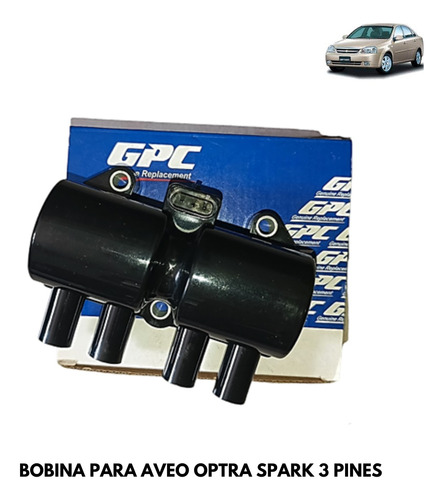 Bobina Para Chevrolet Aveo Optra Spark 3 Pines