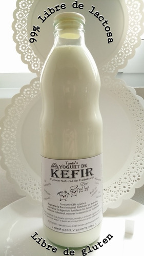 1 L Kefir De Leche, Yogurt Kefir Probiótico Regenera Flora