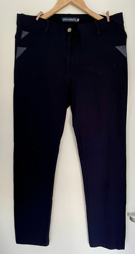 Pantalon Marca Anna Rossatti Talle 50 Negro