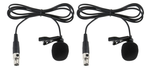 Micrófono De Solapa Lavalier De 2 Piezas Con Clip Xlr De 4