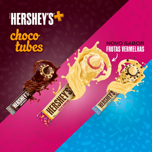 Kit Com 15 Chocotubes Sabor Chocolate Com 25g Hershey's