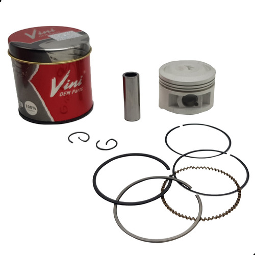 Kit Pistao Aneis Pino Trava Vini Ybr 125 Xtz 125 Ttr 125 Std