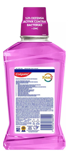 Enjuague Bucal Colgate Total 12 Encías Reforzadas De 500ml