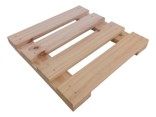 Macetero Deck Portamaceta 40x40 Con Ruedas Combo 16 Unidades Madera Natural Macetero Deck