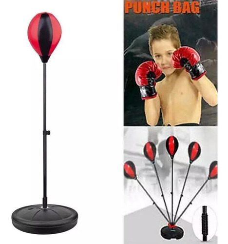 Saco Boxeo Ajustable Niños/a Set Entrenamiento Pera+guantes