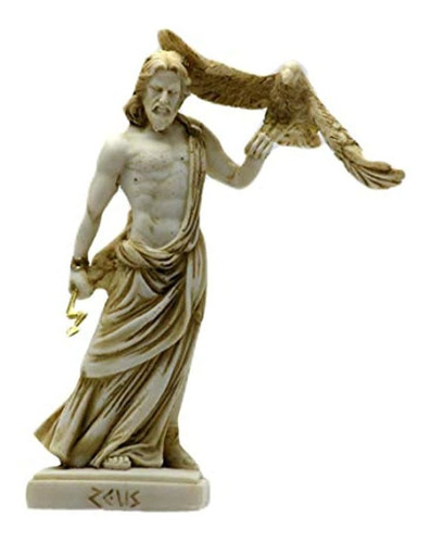 Zeus Griego Romano Dios Rey Olimpico Estatua Escultura Figu