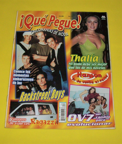 Thalia Revista Que Pegue Ov7 Mercurio Lynda Backstreet Boys