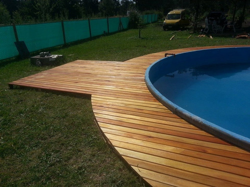 Colocacion Deck De Madera C/materiales O S/ Materiales