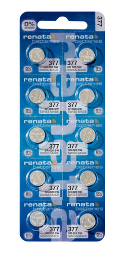 10 Pilas Renata 377  Sr626 Originales Suiza | Bateria