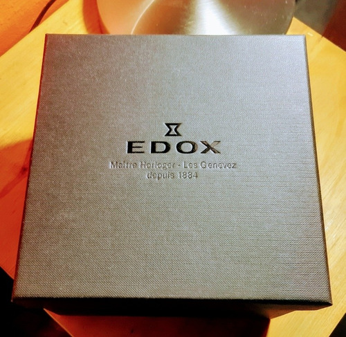 Reloj Ph Edox Les Vauberts Enchapado Y Cuero