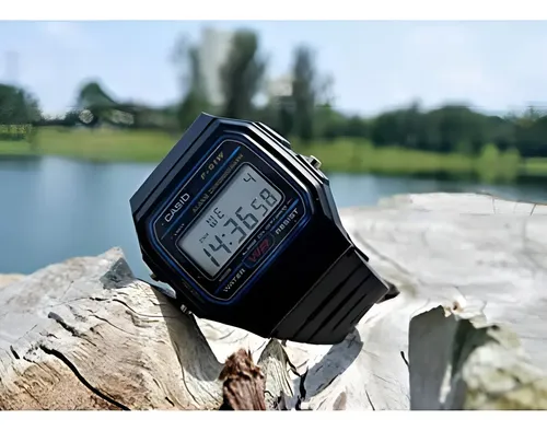 Relógio Casio F-91w-1d Preto Lcd Positivo Vintage Unissex Digital