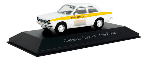 Miniatura Carro Chevrolet Chevette Auto Escola Edição 20 Cor Branco