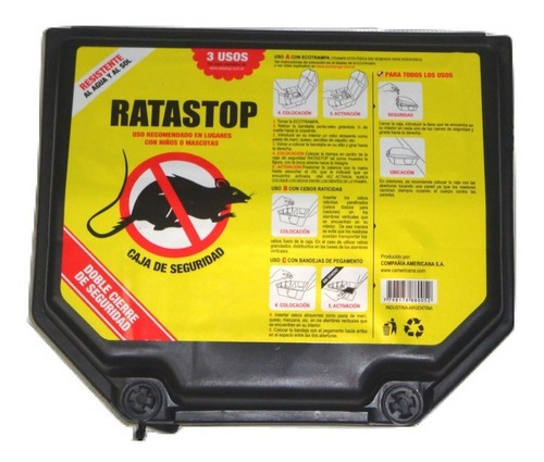 Caja Portacebo Rata Stop + Trampera Eco Trampa Control Ratas