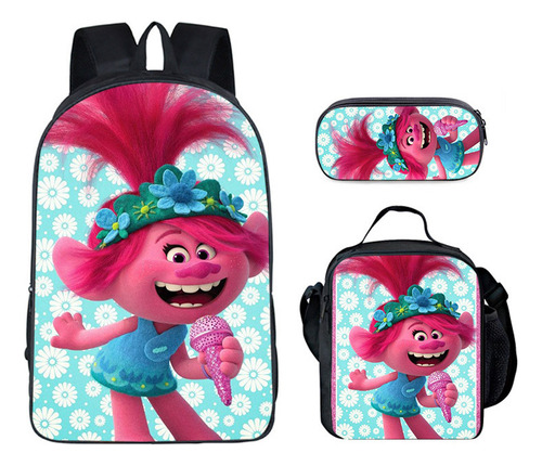 Ch Mochila Escolar Primaria Trolls Transfronterizos, Una,