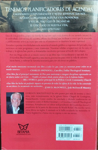 Ponga Orden En Su Mundo Interior - Gordon Macdonald (Usado)