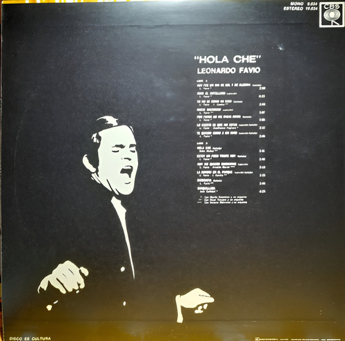Lp Leonardo Favio (hola Che) -j- (Usado)