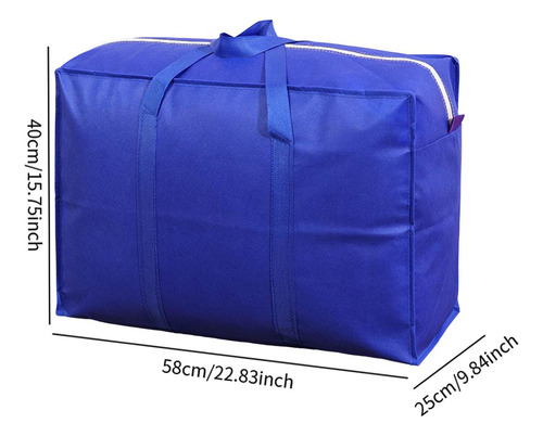 Bolsa Para Mudanzas De Casa, Bolsa De Lona 58x40x25 Cm Azul