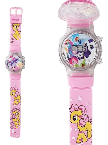 Reloj Niñas Digital Luces Tapa Infantil My Little Pony 3d