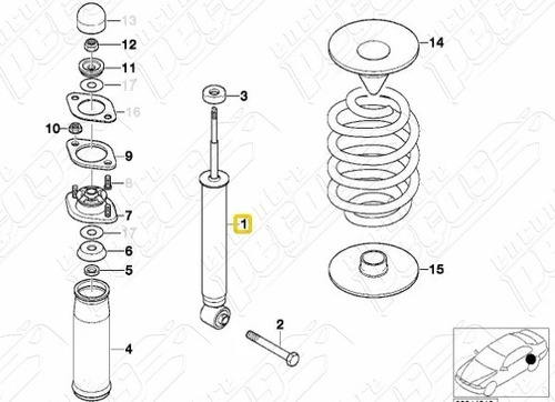 Bmw 318i 1.8 Compact 1994-1995 Amortecedor Traseiro