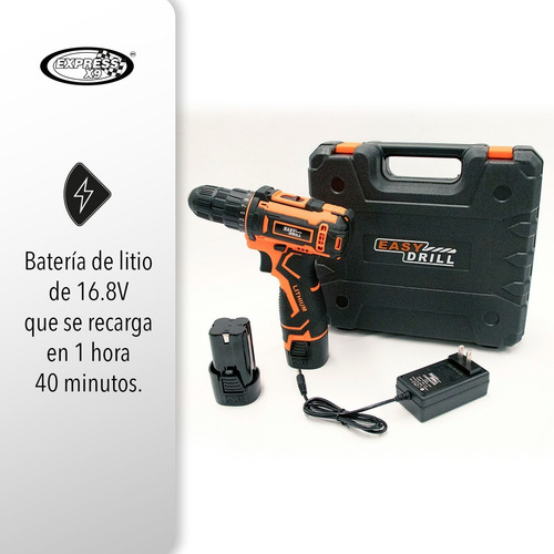 Imagen 6 de 8 de Taladro Atornillador Inalambrico 16.8v Recargable Eléctrico