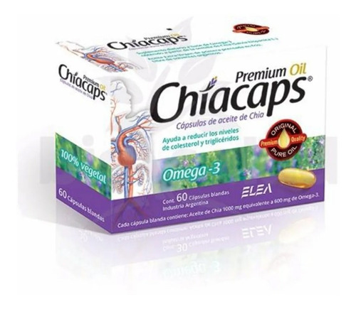Aceite De Chia Chiacaps Premium 60 Cápsulas Blandas
