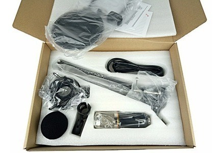 Kit Micrófono Estudio Condensador Profesional Bm800+brazo