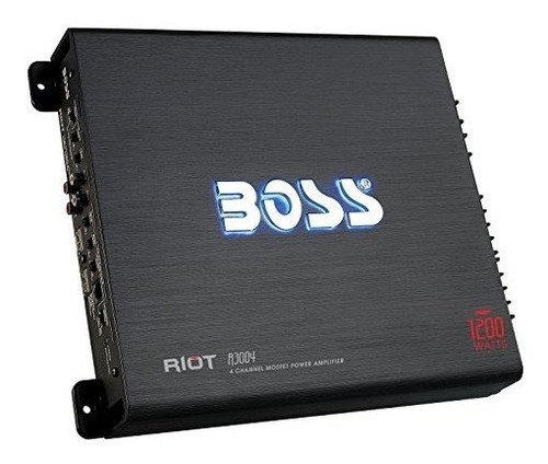 Boss Audio Sistemas R3004 - Riot 1200 Vatios, 4 Canales, 2 4