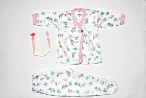 Imagen 1 de 6 de Set Ajuar Bebes, Recién Nacido. 3 Piezas. Gamise