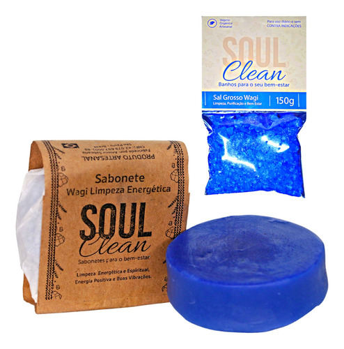 Sabonete +banho Sal Wagi Anil Limpeza Espiritual Energia Paz