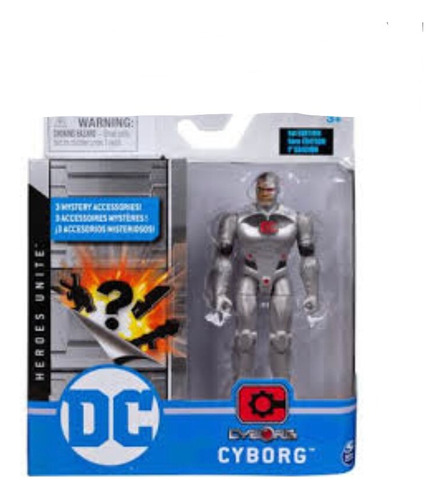 Figura Cyborg 3 Accesorios Misteriosos Dc 