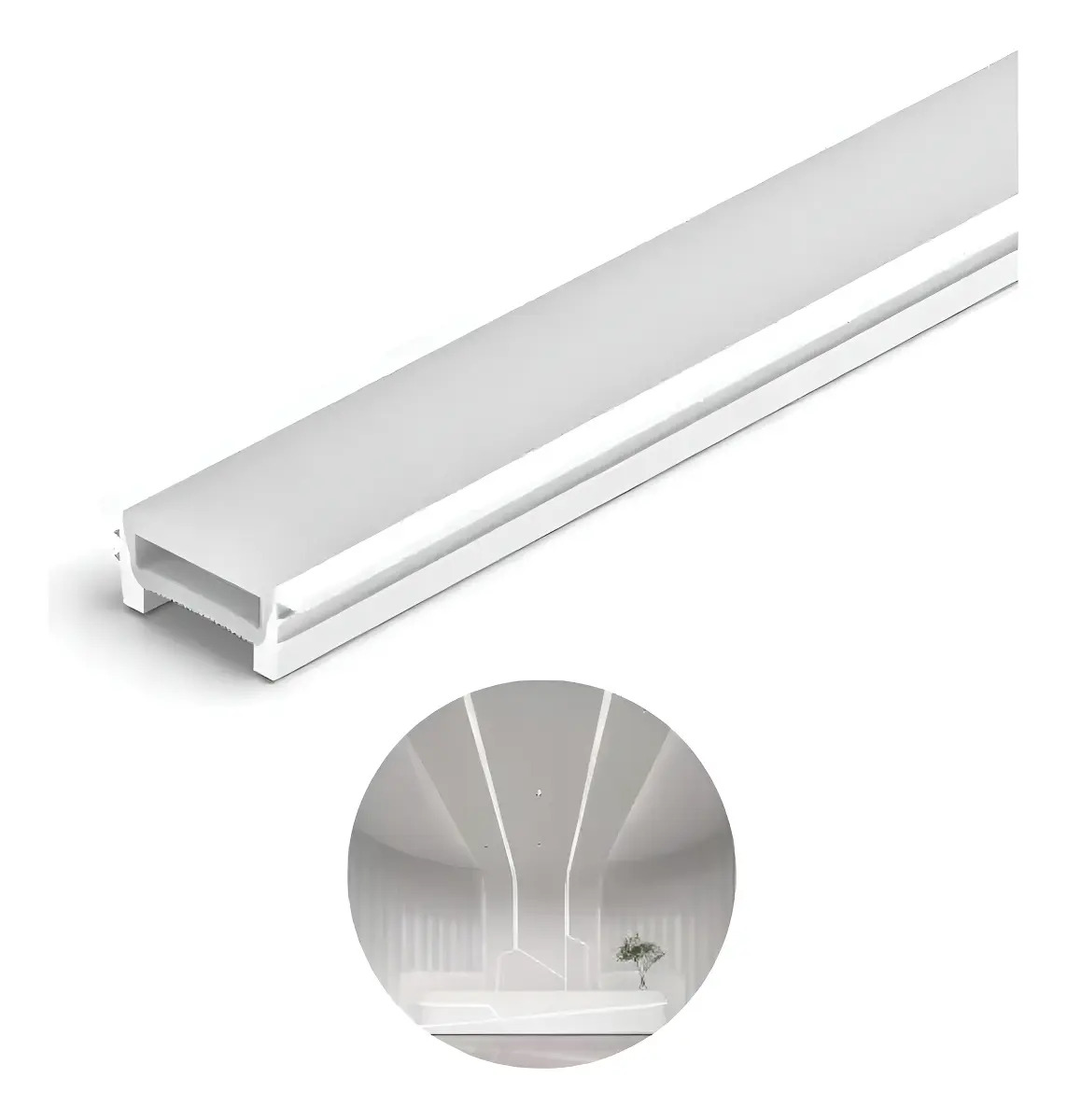 Perfil LED Flexível Pci Leds Branco-quente 20m 180 LEDs/metro