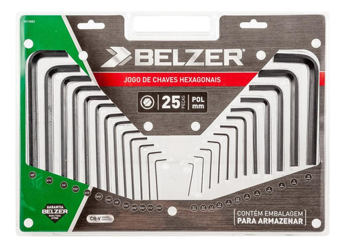 Chave Allen Belzer 3/8a3/64 0,7a10,0 25 Pecas  09120bz