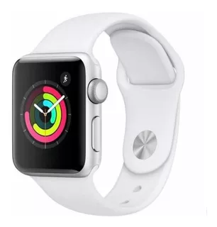 Apple Watch Serie 3 42mm Silver Aluminum White Sport Band