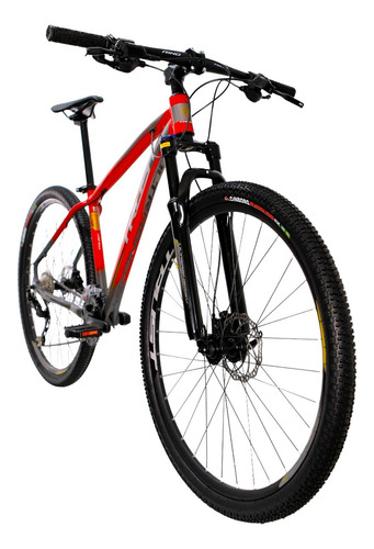 Bicicleta Aro 29 Shimano Alivio - Trust Freio Hidraulico 18v Cor Vermelho + Grafite Tamanho Do Quadro 19