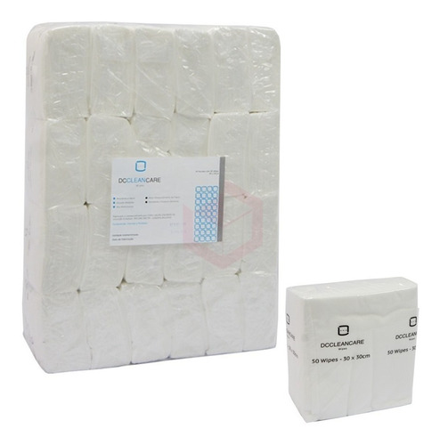 Pano para limpeza SONTARA DC CLEAN CARE - 30X30CM CLEAN CARE 30X30 branco 300 u pacote x 300