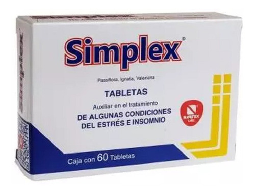 Simplex Caja Con 60 Tabletas Auxiliar Contra Insomnio